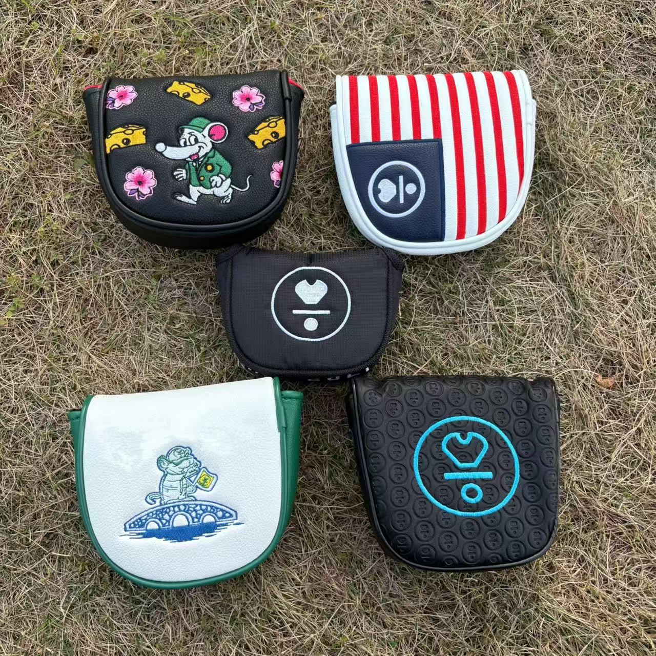 Golf Tees - Pokrowiec na putter golfowy Vermilion Bird,
