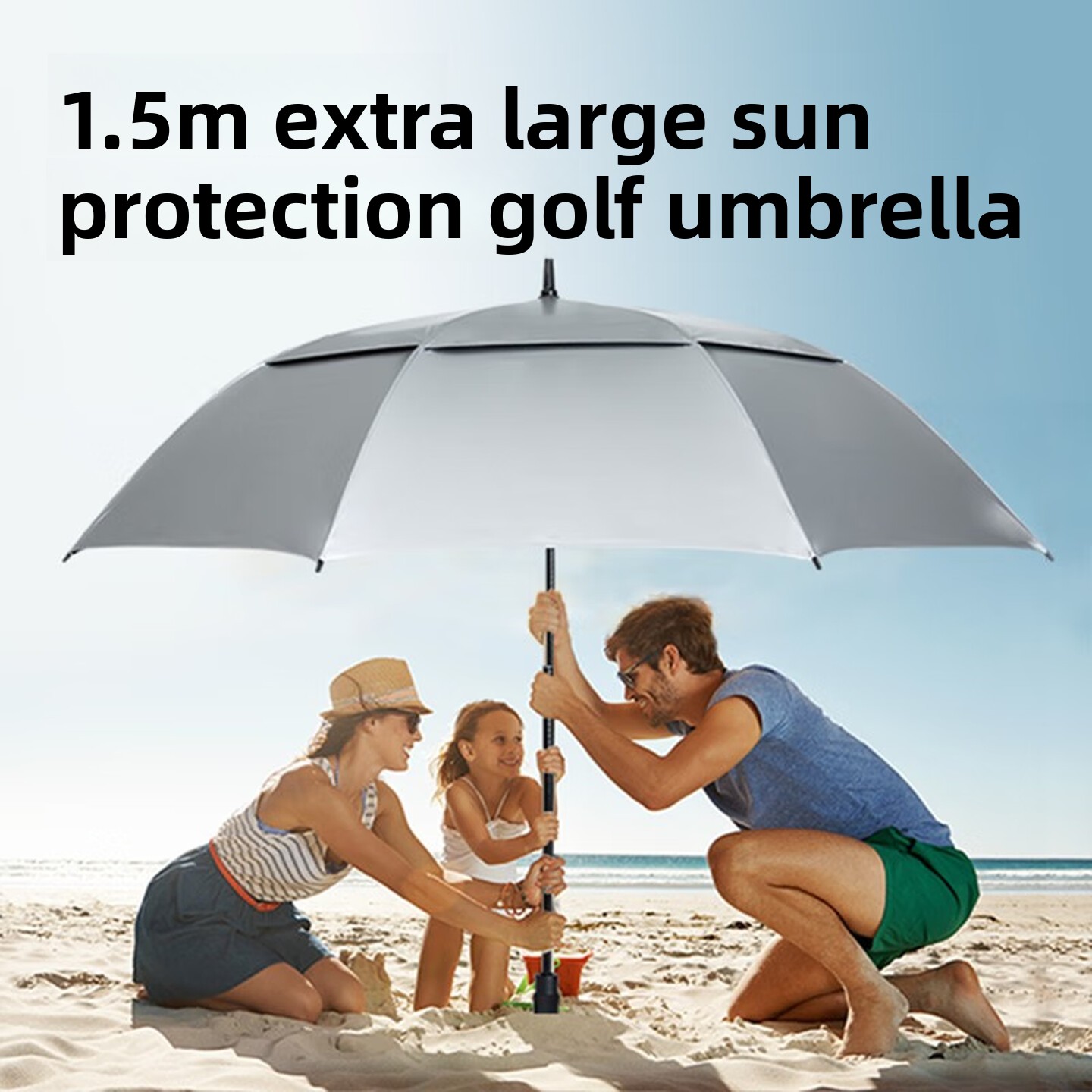 Duży parasol golfowy z długim  – Golf Umbrella Large recenzja i cena